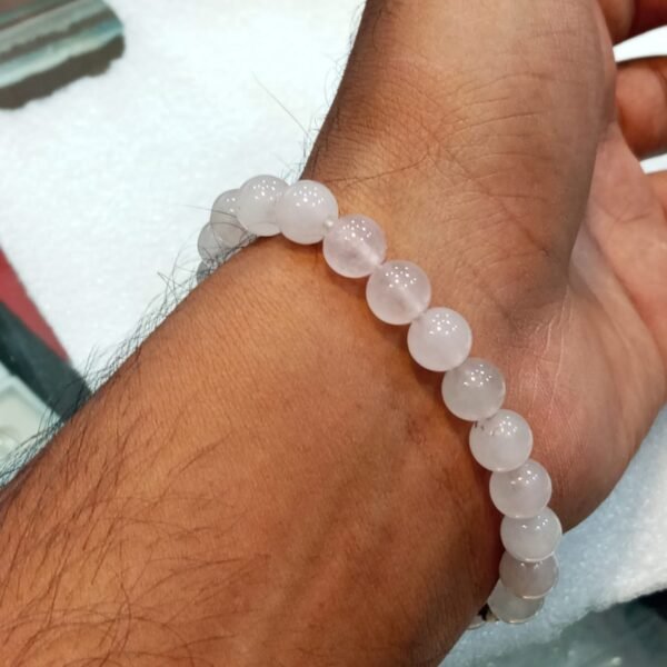 Natural Rose Quartz Bracelet - Image 3