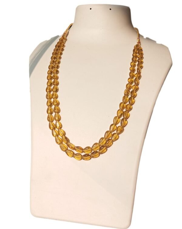 Golden Citrine Bead Necklace - Image 2