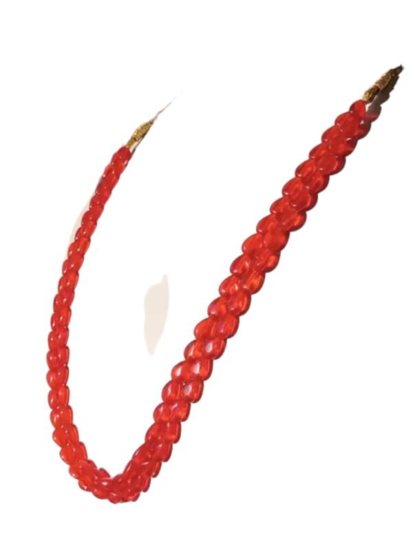 Radiant Red Bead Necklace