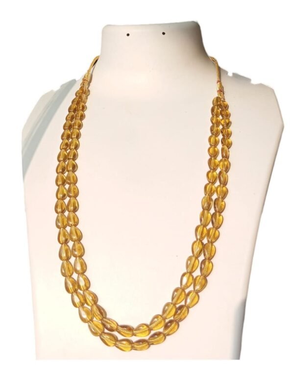 Golden Citrine Bead Necklace